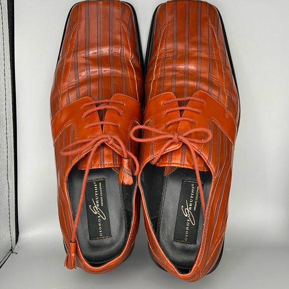 Giorgio Brutini Private Collection Men’s Leather Upper Oxford Shoes sz 12M - Picture 2 of 10